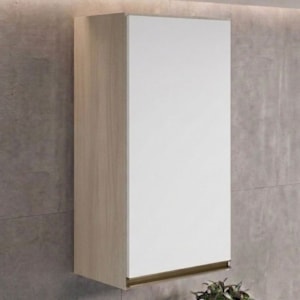 Armario Aereo 1 Porta MDF 40X90 cm Kali 119771 Bianco TOQ Branco Nicioli