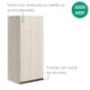 Armario Aereo 1 Porta MDF 40X90 cm Kali 119771 Bianco TOQ Nicioli