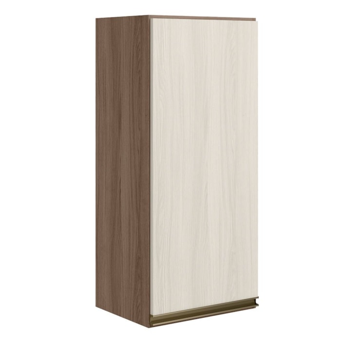 Armario Aereo 1 Porta MDF 40X90 cm Kali 119771 Carvalho TOQ Bianco Nicioli