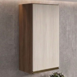 Armario Aereo 1 Porta MDF 40X90 cm Kali 119771 Carvalho TOQ Bianco Nicioli