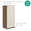 Armario Aereo 1 Porta MDF 40X90 cm Kali 119771 Carvalho TOQ Bianco Nicioli