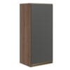 Armario Aereo 1 Porta MDF 40X90 cm Kali 119771 Carvalho TOQ Chumbo Nicioli