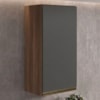Armario Aereo 1 Porta MDF 40X90 cm Kali 119771 Carvalho TOQ Chumbo Nicioli