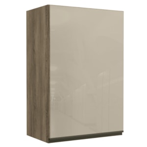 Armario Aereo 1 Porta Vidro 60 cm MDP Maxxi G763 Nogal Kappesberg