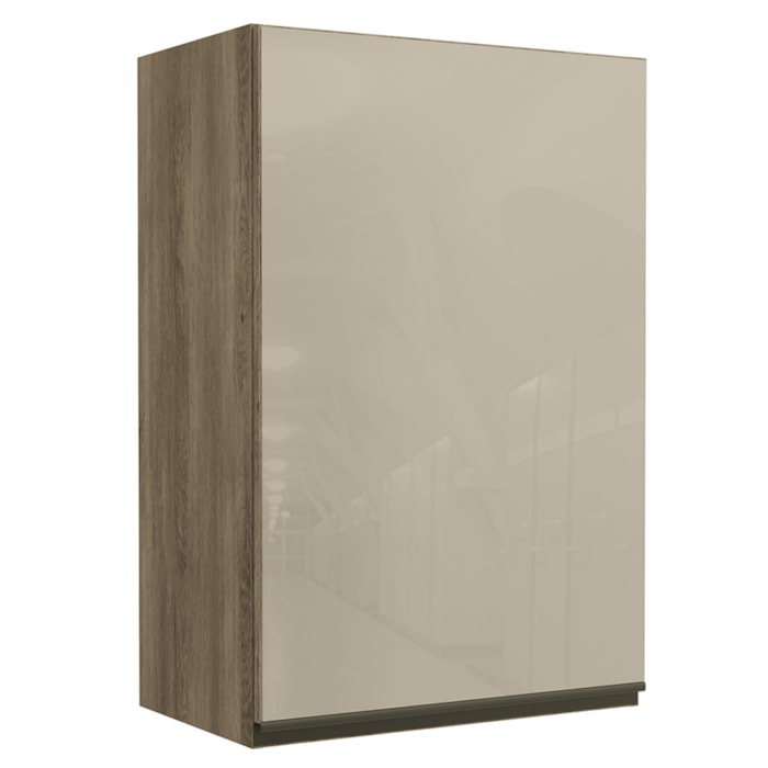 Armario Aereo 1 Porta Vidro 60 cm MDP Maxxi G763 Nogal Kappesberg