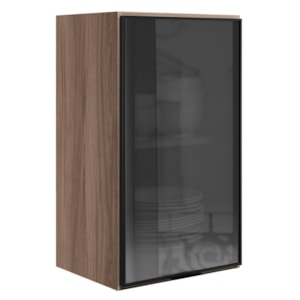 Armario Aereo 1 Porta Vidro MDF 40 cm Kali 122024 Carvalho TOQ Nicioli