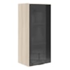 Armario Aereo 1 Porta Vidro MDF 40X90 cm Kali 119774 Bianco TOQ Nicioli
