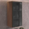 Armario Aereo 1 Porta Vidro MDF 40X90 cm Kali 119774 Carvalho TOQ Nicioli
