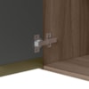 Armario Aereo 1 Porta Vidro MDF 40X90 cm Kali 119774 Carvalho TOQ Nicioli