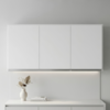 Armario Aereo 120 cm 3 Portas Evidence Branco POLIMAN