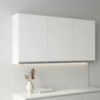 Armario Aereo 120 cm 3 Portas Evidence Branco POLIMAN