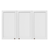 Armario Aereo 120 cm 3 Portas Unna Branco POLIMAN
