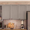 Armario Aereo 120 cm 3 Portas Unna Gris POLIMAN