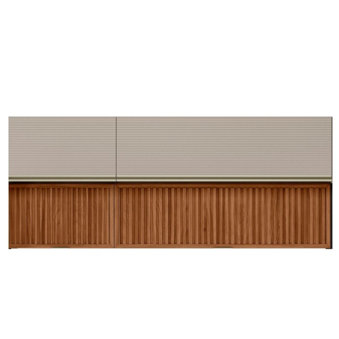 Armario Aereo 120 cm E Armario Aereo 60 cm Ripado Proenca Nogueira Nude Prime Demartez