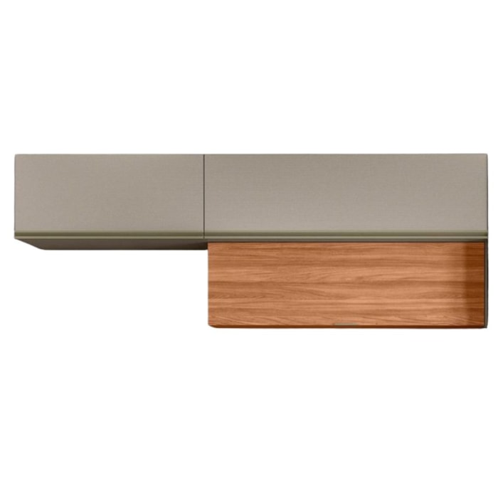 Armario Aereo 120 cm E Armario Aereo 80 cm MDF Proenca Nogueira Nude Prime Demartez