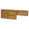 Armario Aereo 120 cm E Armario Aereo Basculante 80 cm Cinamomo Branco ARMoveis