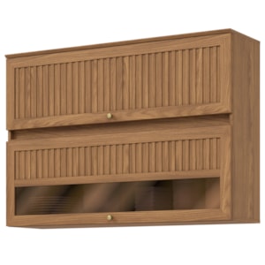 Armario Aereo 2 Portas 120 cm MDP Requinte C631 Nature Henn