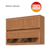 Armario Aereo 2 Portas 120 cm MDP Requinte C631 Nature Henn
