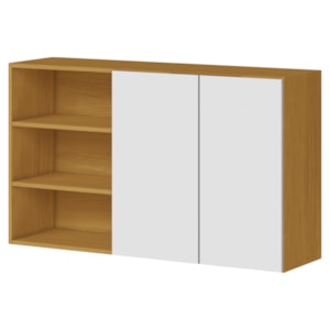 Armario Aereo 2 Portas 120cm 2006802 Cinamomo Branco ARMoveis