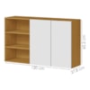 Armario Aereo 2 Portas 120cm 2006802 Cinamomo Branco ARMoveis