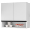 Armario Aereo 2 Portas 60 cm Islandia Branco RUDK