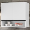 Armario Aereo 2 Portas 60 cm Islandia Branco RUDK