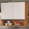 Armario Aereo 2 Portas 60 cm Islandia Cedro Areia RUDK