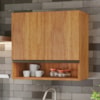 Armario Aereo 2 Portas 60 cm Islandia Cedro RUDK