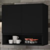 Armario Aereo 2 Portas 60 cm Islandia Preto RUDK
