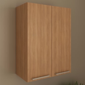 Armario Aereo 2 Portas 60 cm MDP CZ3141 Freijo Tecno Mobili