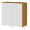 Armario Aereo 2 Portas 70cm 2006803 Cinamomo Branco ARMoveis