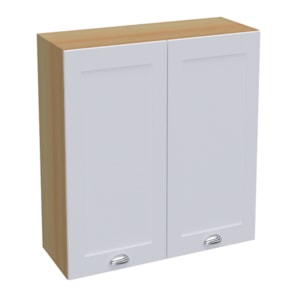 Armario Aereo 2 Portas 80 cm CD681 Branco Dtall