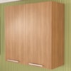 Armario Aereo 2 Portas 80 cm MDP CZ3115 Freijo Tecno Mobili