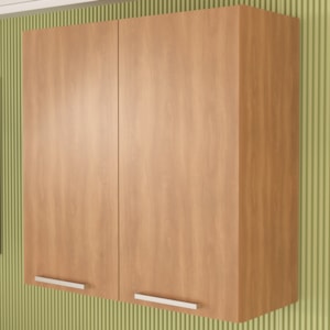 Armario Aereo 2 Portas 80 cm MDP CZ3115 Freijo Tecno Mobili