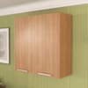 Armario Aereo 2 Portas 80 cm MDP CZ3115 Freijo Tecno Mobili