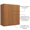 Armario Aereo 2 Portas 80 cm MDP Maxxi G764 Canela Kappesberg