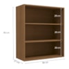 Armario Aereo 2 Portas 80 cm MDP Maxxi G764 Canela Kappesberg