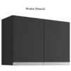Armario Aereo 2 Portas 80cm Andreia Preto REAJL Moveis
