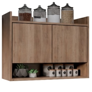 Armario Aereo 2 Portas Cecilia BP 71 cm Freijo Eratto Moveis