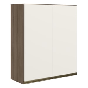 Armario Aereo 2 Portas MDF 60 cm Kali 12205 Carvalho Toq Off White Cetim Nicioli Armario Aereo 2 Portas MDF 60 cm Kali 12205 Carvalho Toq Off White Cetim Nicioli