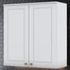 Armario Aereo 2 Portas MDF 80 cm Americana C356 Branco Henn