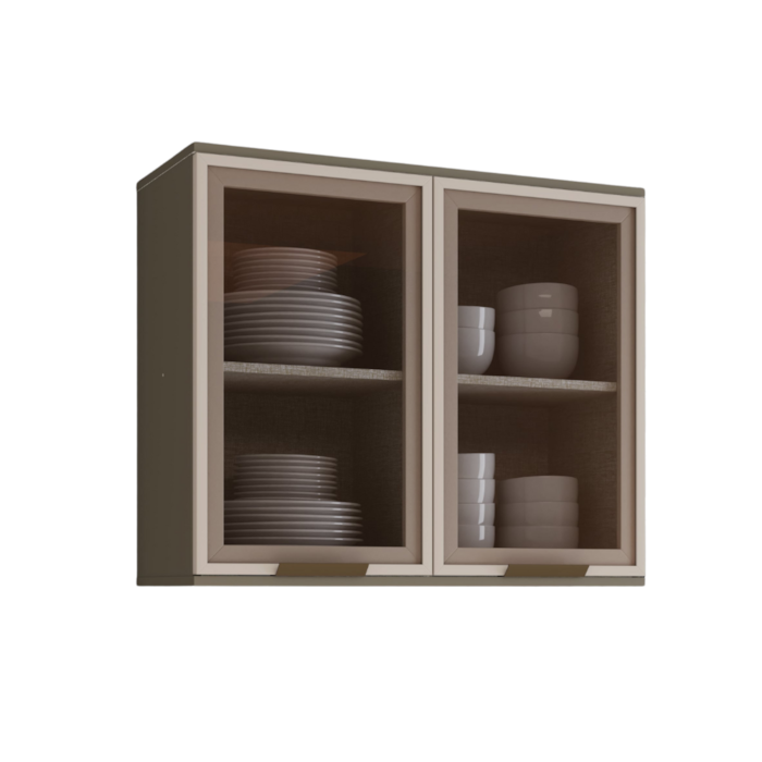 Armario Aereo 2 Portas MDF 80 cm Connect C55 Duna Henn