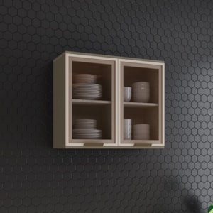 Armario Aereo 2 Portas MDF 80 cm Connect C55 Duna Henn