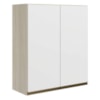 Armario Aereo 2 Portas MDF 80X90 cm Kali 119846 Bianco TOQ Branco Nicioli