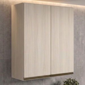Armario Aereo 2 Portas MDF 80X90 cm Kali 119846 Bianco TOQ Nicioli