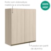 Armario Aereo 2 Portas MDF 80X90 cm Kali 119846 Bianco TOQ Nicioli