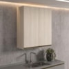 Armario Aereo 2 Portas MDF 80X90 cm Kali 119846 Bianco TOQ Nicioli