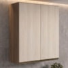 Armario Aereo 2 Portas MDF 80X90 cm Kali 119846 Carvalho TOQ Bianco Nicioli