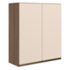Armario Aereo 2 Portas MDF 80X90 cm Kali 119846 Carvalho TOQ Off White Nicioli
