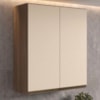 Armario Aereo 2 Portas MDF 80X90 cm Kali 119846 Carvalho TOQ Off White Nicioli
